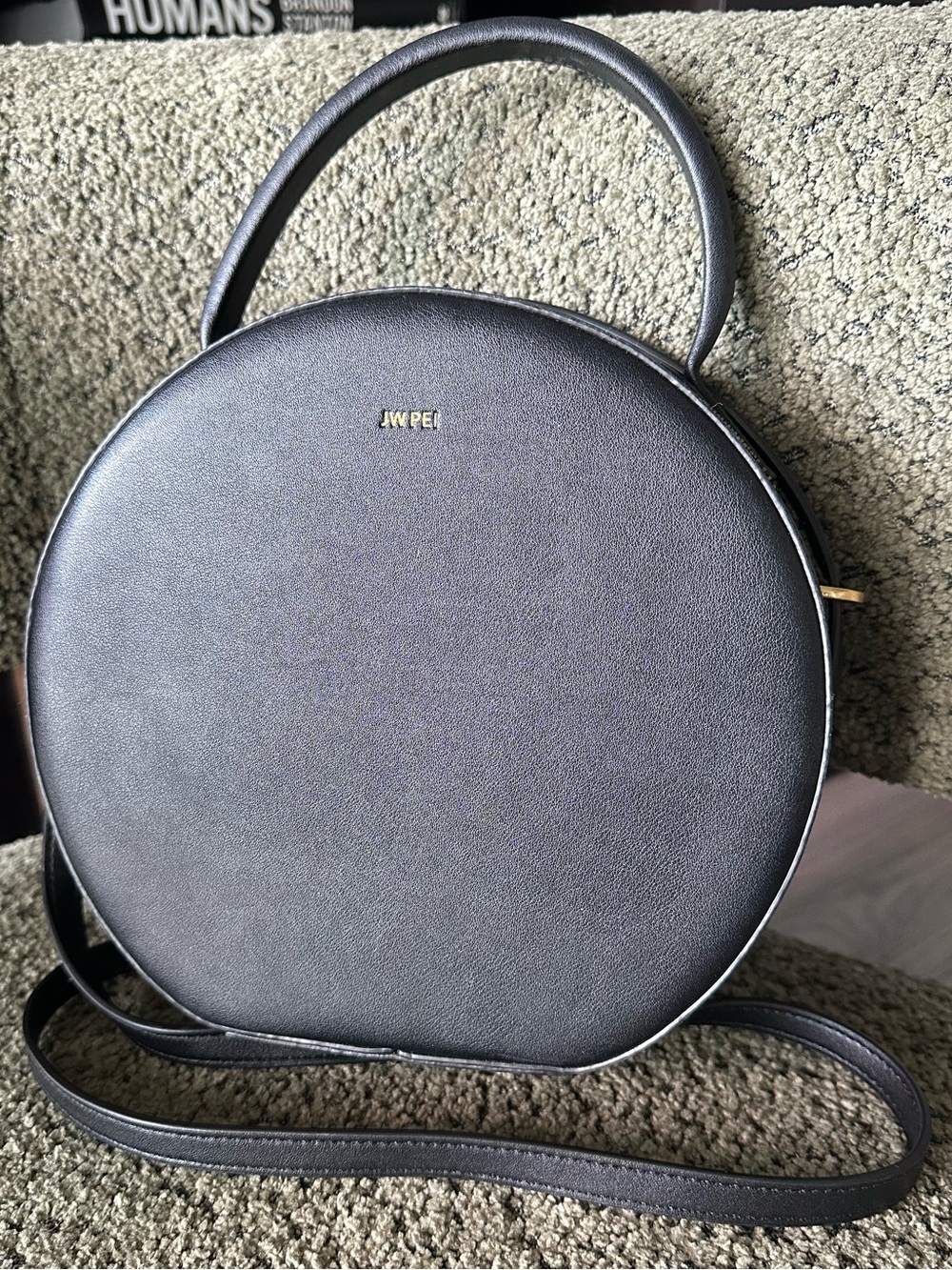 JW PEI Black Round Crossbody Bag